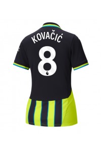 Manchester City Mateo Kovacic #8 Voetbaltruitje Uit tenue Dames 2024-25 Korte Mouw